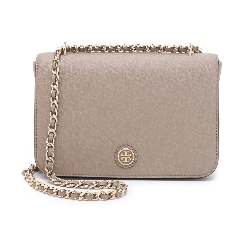 Tory Burch Robinson Adjustable Shoulder Bag - French Gray